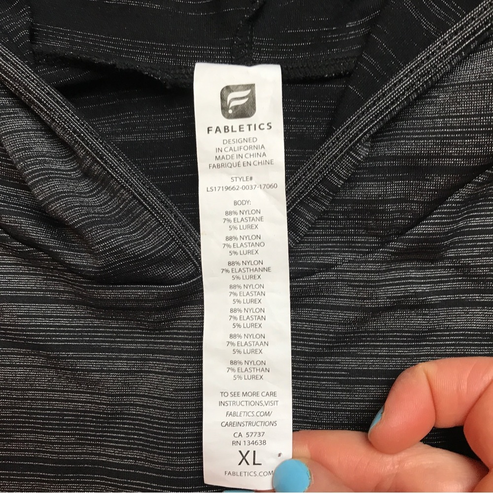 Fabletics Dark Heather Gray Atheltic Hoodie, NWOT, XL - Picture 2 of 12